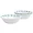 138946.04 | Gibson Piper Point Blue Opal Glass Fruit Bowl
