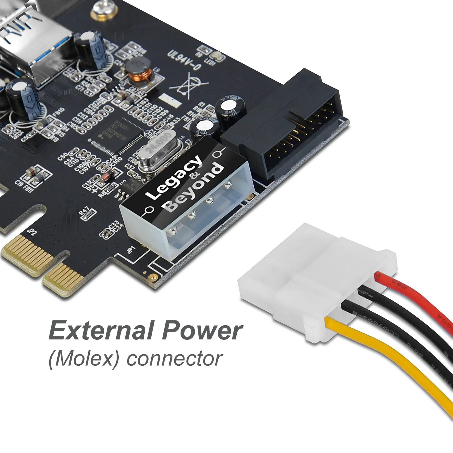 Siig LB-US0214-S1 Usb 3.0 4-port Pcie Host Card With 19-pin Header