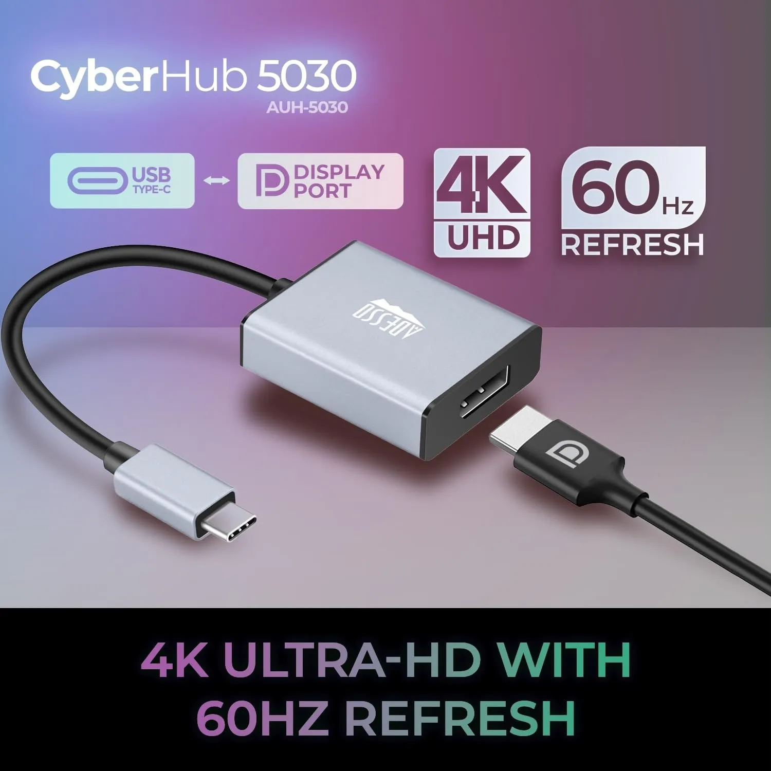 Adesso AUH-5030 4k Usb-c To Hdmi Adapter - 60hz Display Connection