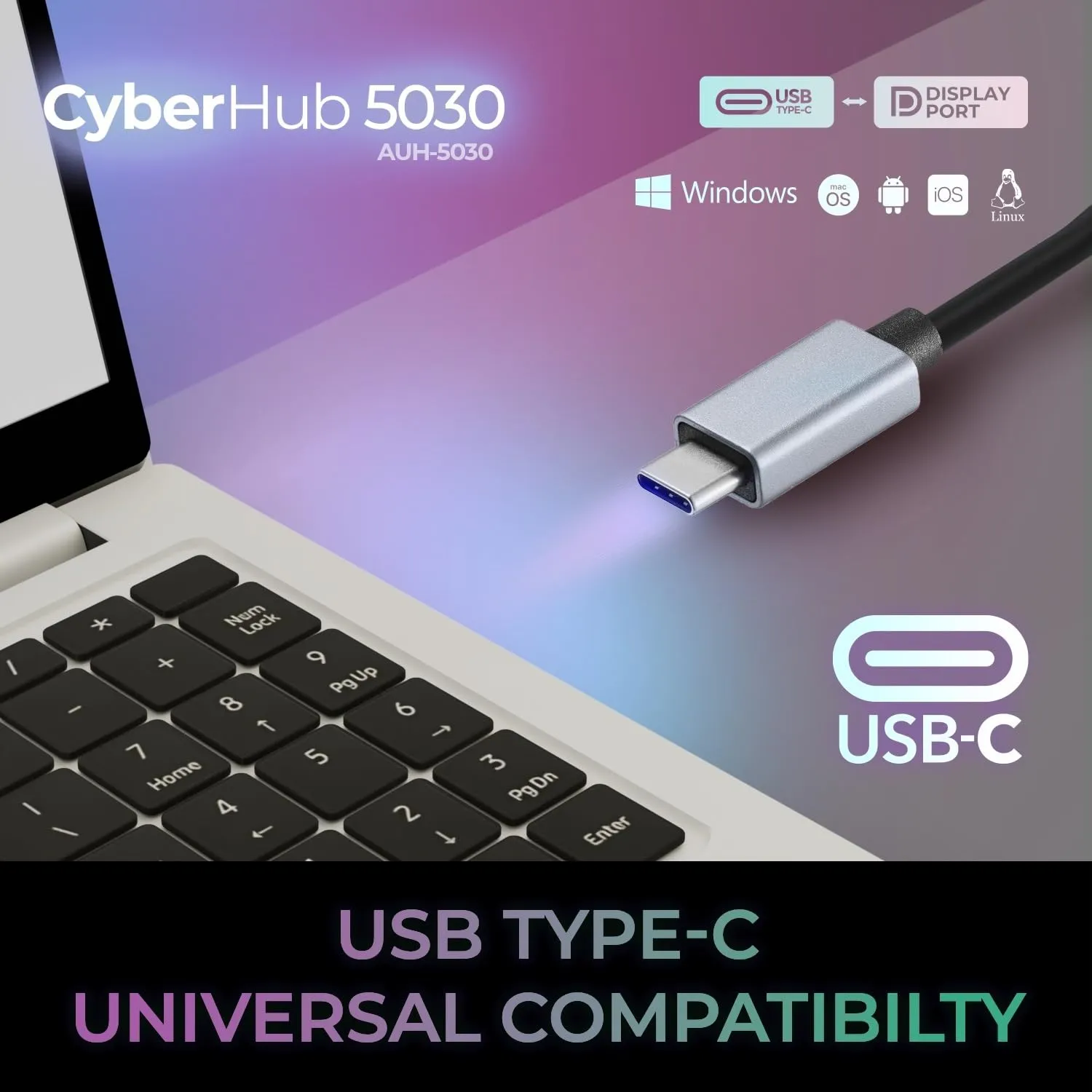 Adesso AUH-5030 4k Usb-c To Hdmi Adapter - 60hz Display Connection