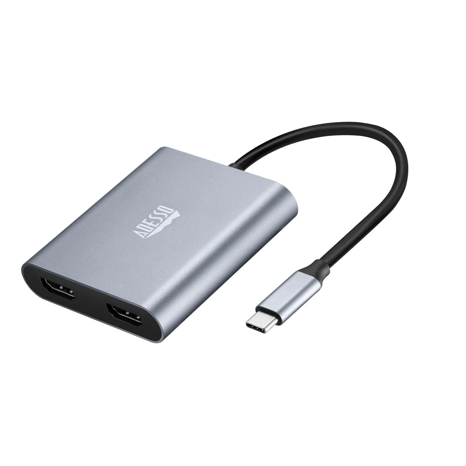 Adesso AUH-5020 Dual 4k Usb-c To Hdmi Adapter With Audio Pass-through