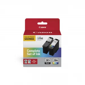 Original Canon 6197C004 Pg-285  Cl-286 Ink Cartridge Pack - High Quali