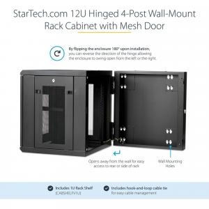 Startech RK1224WALHM 12u Server Rack Enclosure