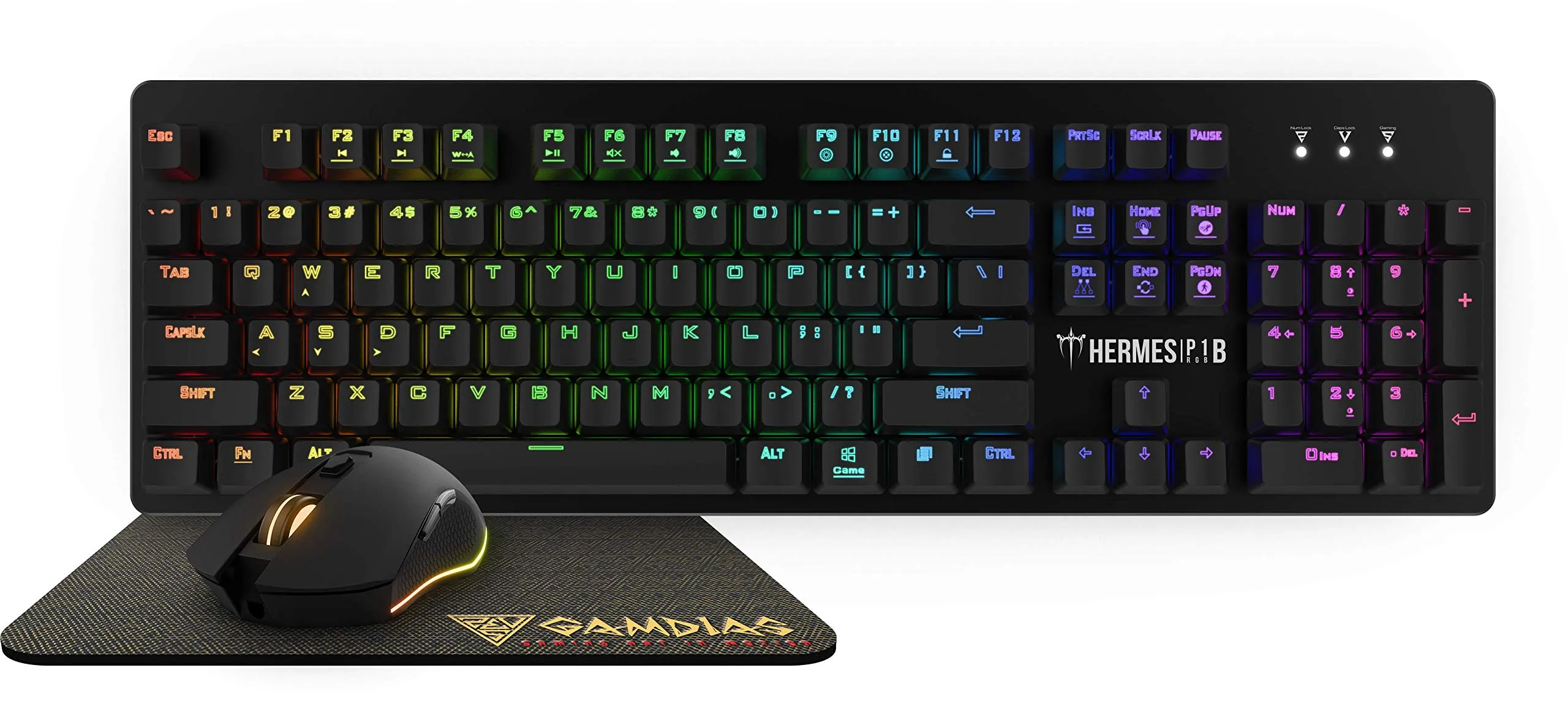 Gamdias GD-HERMES P1B COMBO Gd-hermes Rgb Gaming Keyboard  Mouse Combo