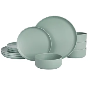 135732.12 | Gibson Canyon Crest 12-Piece Stackable Melamine
