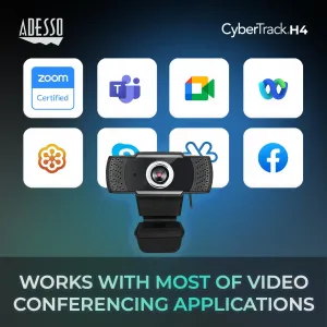 Adesso CYBERTRACK H4-TAA Cybertrack H4 - Taa Compliant Hd Webcam