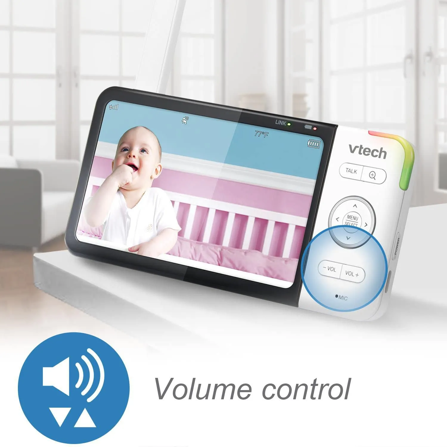 Vtech RM5754HD 5in Hd Baby Mon Wnt Lt