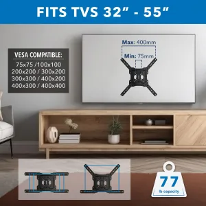 Mount-it! MI-14002 Mi 14002 Full Motion Tv Wall Mount For 32 To 55 Inc