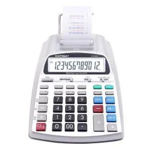 Adesso CP-90AS Ac Cp-90as 12 Digits Printing Calculator Silver Retail