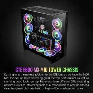 Thermaltake CA-1Y3-00M1WN-00 Cte E600 Mx Black Case