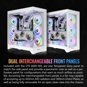 Thermaltake CA-1Y3-00M6WN-00 Cte E600 Mx Snow Mid-tower Chassis