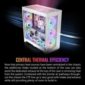 Thermaltake CA-1Y3-00M6WN-00 Cte E600 Mx Snow Mid-tower Chassis