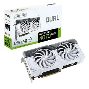 DUAL-RTX4070S-12G-WHITE | Asus GeForce RTX 4070 Super 12GB