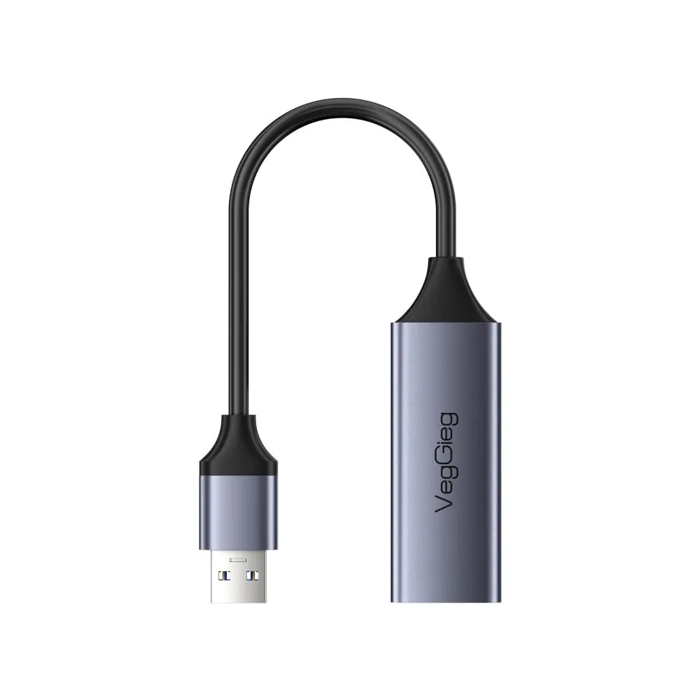 Veggieg V-K308 Usb C To Gigabit Ethernet Adapter - Portable  Aluminum