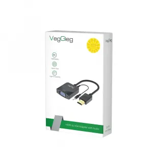 Veggieg V-Z902 Hdmi To Vga Adapter - Gold-plated Male To Female