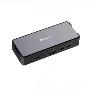 Verbatim 32174 Usb-c Pro Docking Station 15-in-1 With 256gb Ssd