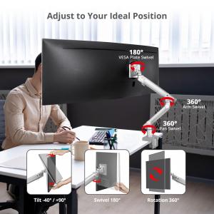 Siig CE-MT3V11-S1 Mtpro Heavy Duty Desk Mount