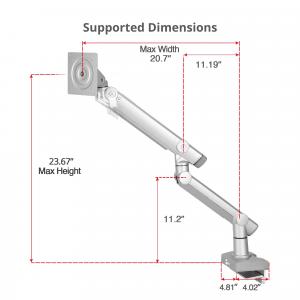 Siig CE-MT3V11-S1 Mtpro Heavy Duty Desk Mount