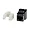 N238-010-BK-6A | Tripp Lite CAT6 KEYSTONE JACK 4PPOE COMP