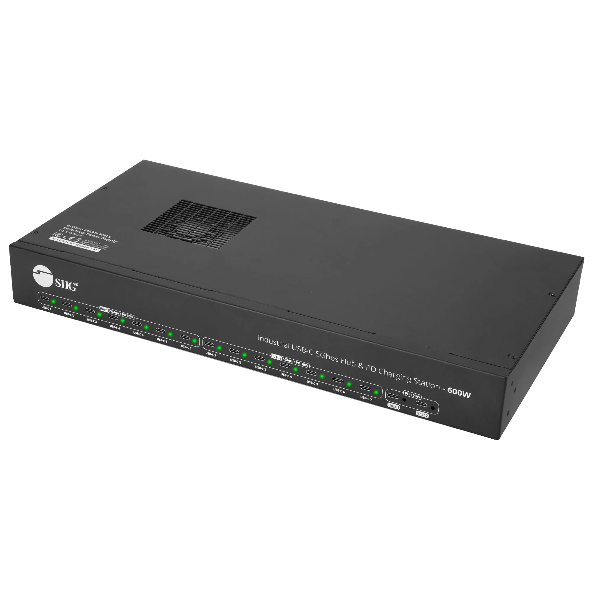 Siig ID-US0B11-S1 16-port Industrial 600w Usb-c P