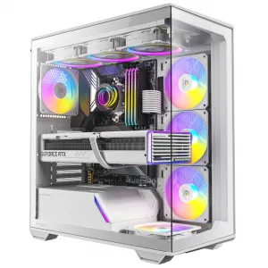 Antec C3 ARGB WHITE C3 Argb White Mid Tower Case With Tempered Glass