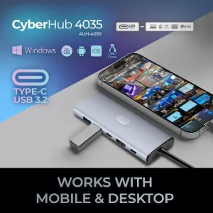 Adesso AUH-4035 Usb C 6in1 Docking Station