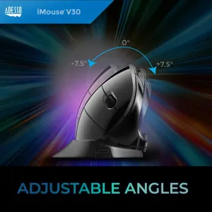 Adesso iMouseV30 Ergonomic Adjustable Vertical Wireless Mouse