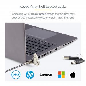 Startech UNIVKA25-LAPTOP-LOCK 25pack Universal Laptop Lock