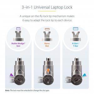 Startech UNIVKA25-LAPTOP-LOCK 25pack Universal Laptop Lock