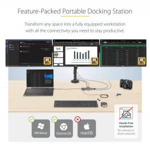 Startech 154B-USBC-MULTIPORT Usb-c Multimonitor Adapter Hdmi