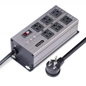 Startech 6N515S8-POWER-STRIP 6port Industrial Power Strip