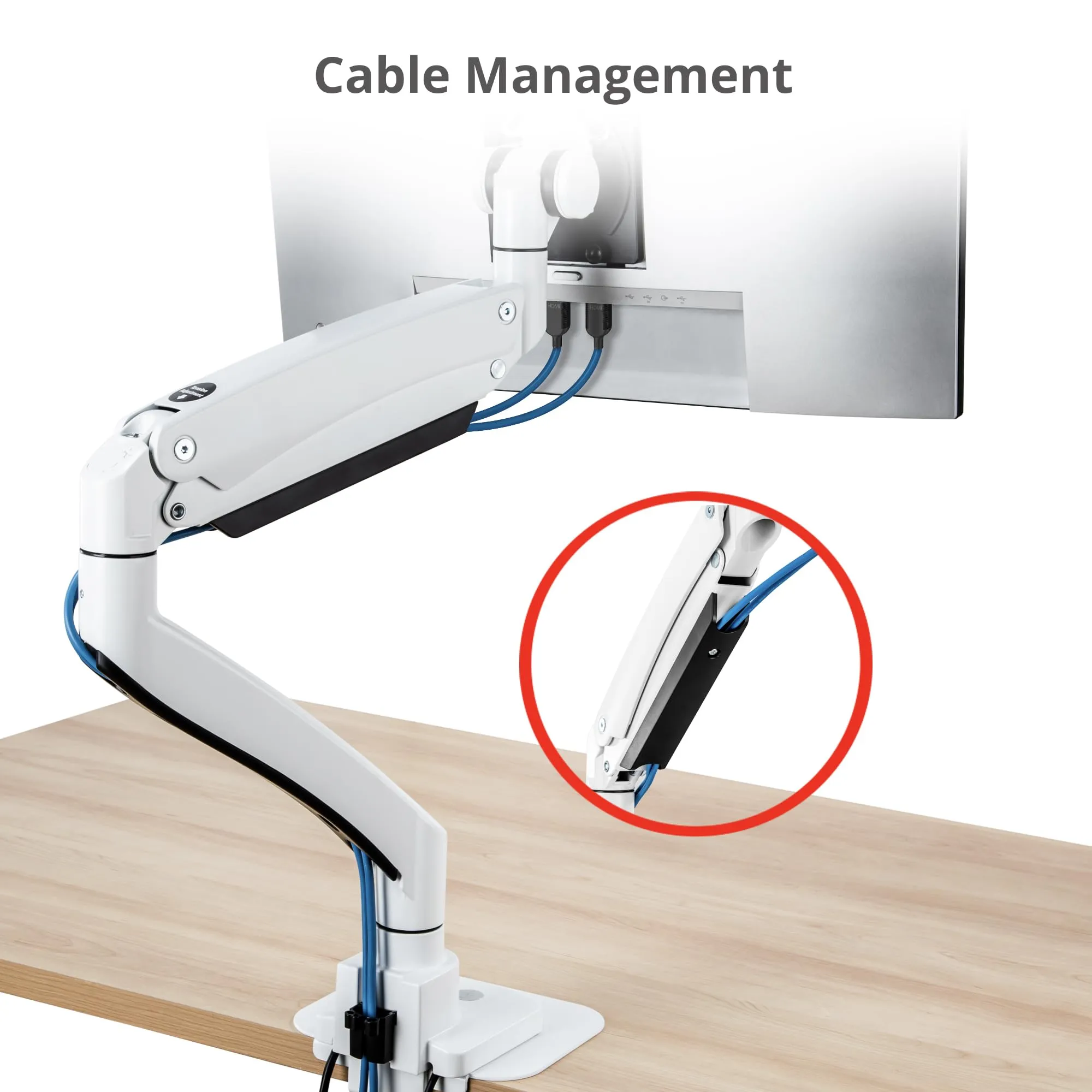 Siig CE-MT3Z11-S1 Ultra Heavy Duty Single Monitor Arm Desk Mount 17-57