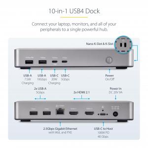 Startech 155NA-USB4-DOCK Ac 155na-usb4-dock Usb4 Docking Station Multi