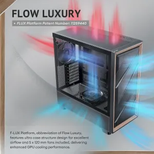 Antec FLUX Mid-tower E-atx Case With Pwm Fans