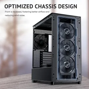 Antec FLUX Mid-tower E-atx Case With Pwm Fans