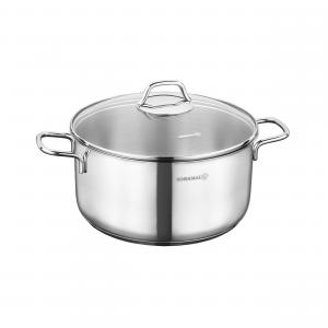 Korkmaz A1655 Perla 2-piece 3.5l Stainless Steel Casserole Set