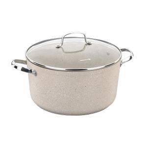 Korkmaz A1260 Granita Nonstick Casserole With Lid - 3l - Tan