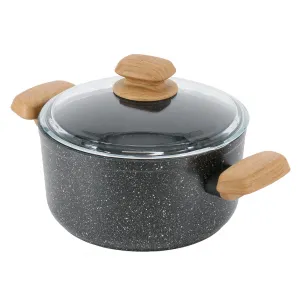 Korkmaz A1242 Montana 5l Nonstick Casserole With Glass Lid