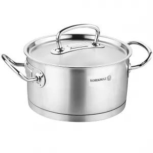 Korkmaz A1168 Proline 1.5l Stainless Steel Low Casserole With Lid