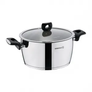 Korkmaz A2993 Nora 5.5l Stainless Steel Casserole With Lid