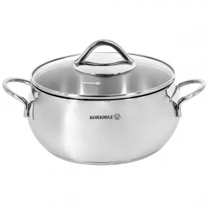 Korkmaz A1072 Tombik 2.5l Stainless Steel Casserole - Silver