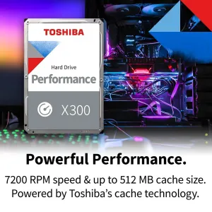 Toshiba HDWR740XZSTA X300 Hard Drive - 4tb Storage Capacity