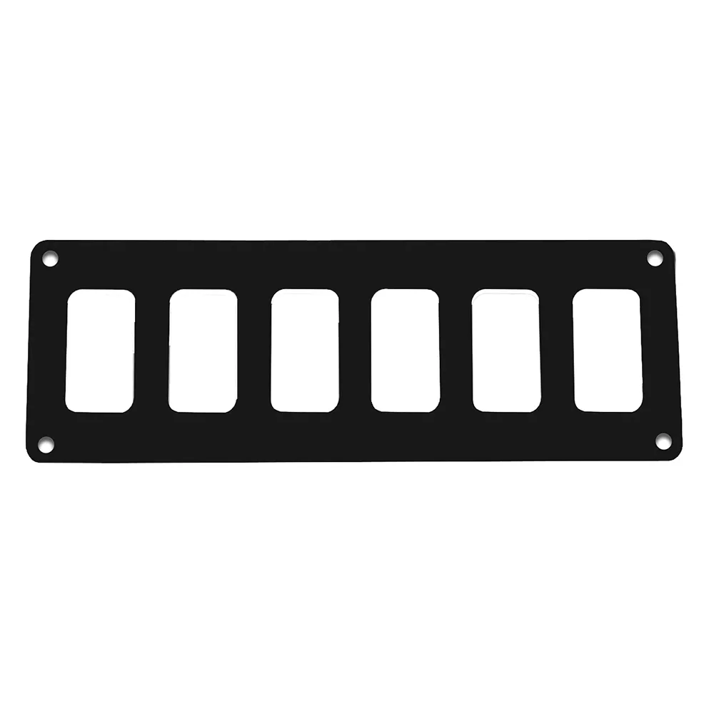 Pacer PSC-61-BK Pacer Marine Switch Panel - 6 Switches - 8