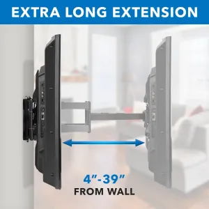 Mount-it! MI-394 Heavy Duty Tv Wall Mount With Long Extension Arms