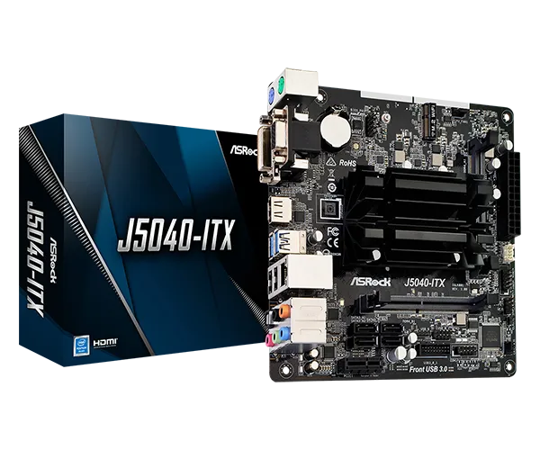 Asrock J5040-ITX Mb J5040-itx Quad-core J5040 8gb Ddr4 Pcie Hdmi Dvi-d