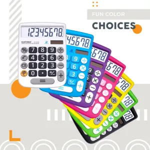 Adesso CD-8185W Ac Cd-8185w 8 Digits Basic Calculator White Retail