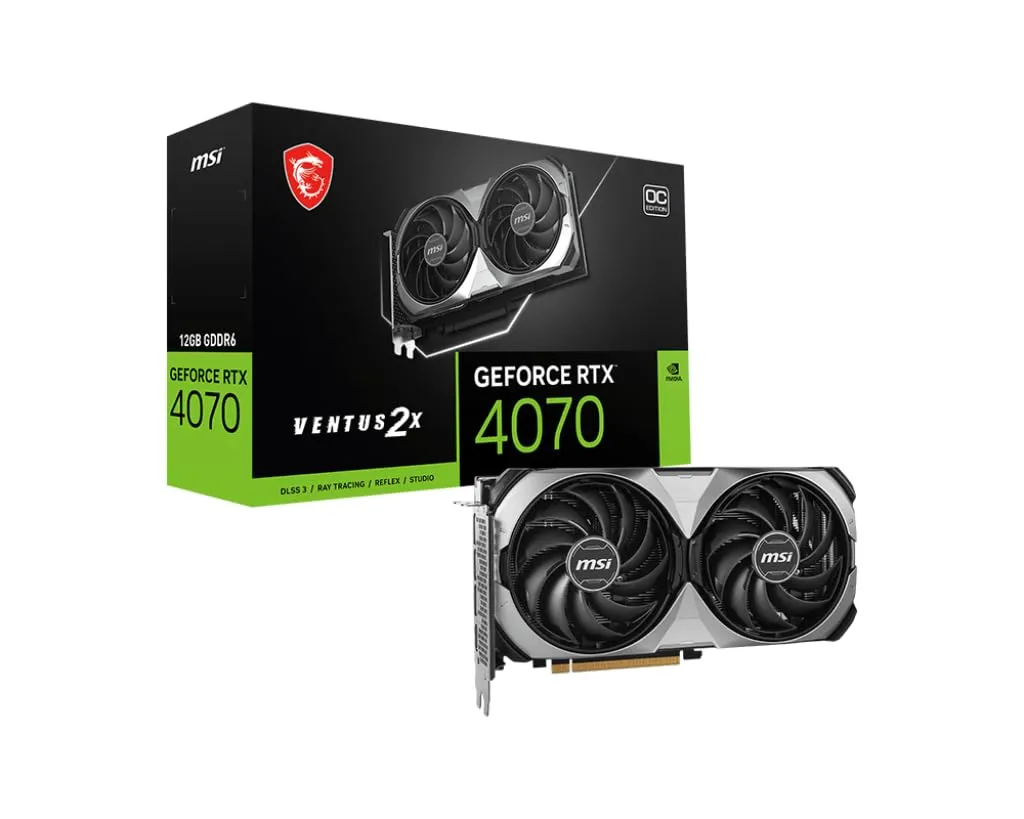 Msi G4070V2XE12C Vcx Rtx 4070 Ventus 2x E1 12g Oc Retail