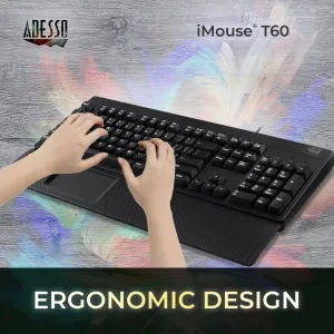 Adesso iMouse-T60 Wireless Touchpad W Arm Rest