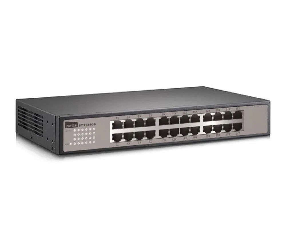 Ntsys ST3124GS Netis 24-port Gigabit Unmanaged Switch - Metal Case