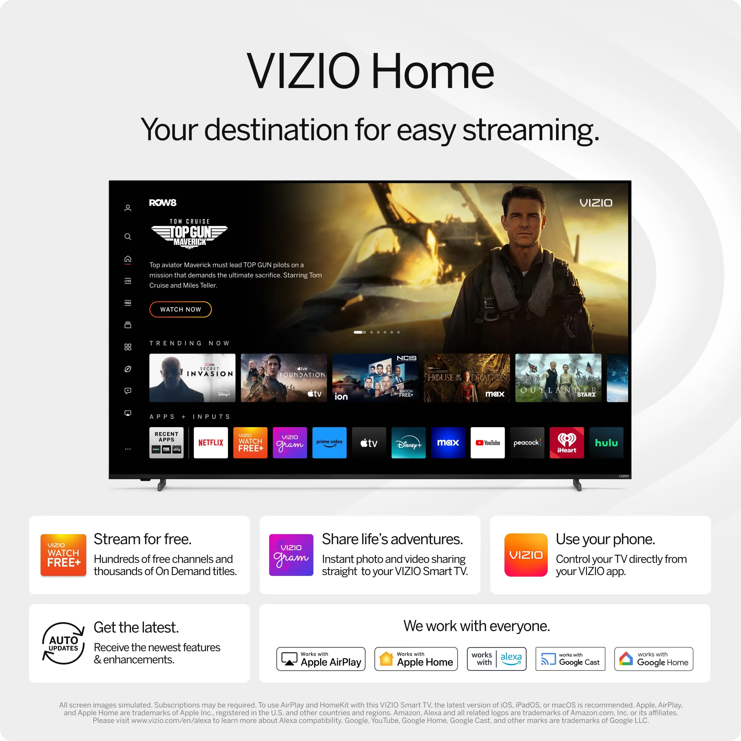 Vizio VFD40M-08 40-inch Full Hd Smart Led Tv - Immerse Yourself